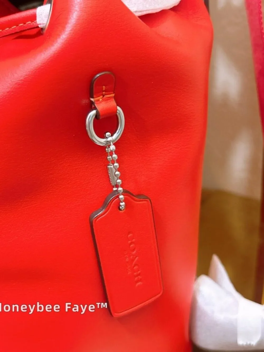 NWT Coach Pace Backpack In Signature Canvas/ leather red